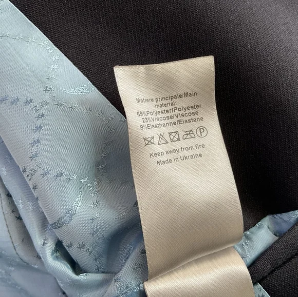 Zadig & Voltaire Verysa Navy Asymmetrical Blazer - Picture 14 of 14